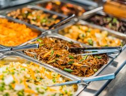 Traditional,Asian,Food,Sold,In,An,European,Shopping,Mall,Food